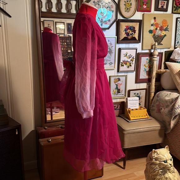 Vintage Pink Ombré Barbie movie Cocktail Dress - Picture 2 of 10